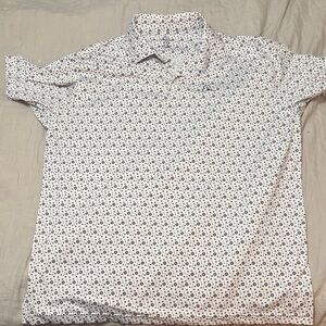 Rhoback Men's Polo - Black and White Pattern